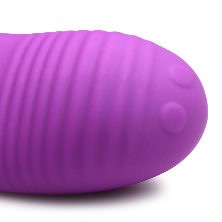 Love Loops 10X Silicone Cock Ring with Remote in Purple