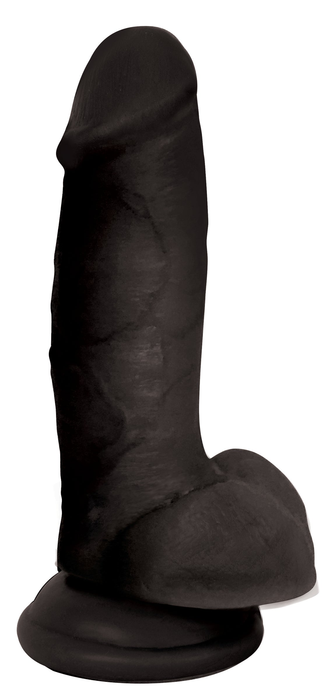 Jock 7 Inch Dildo with Balls in Black