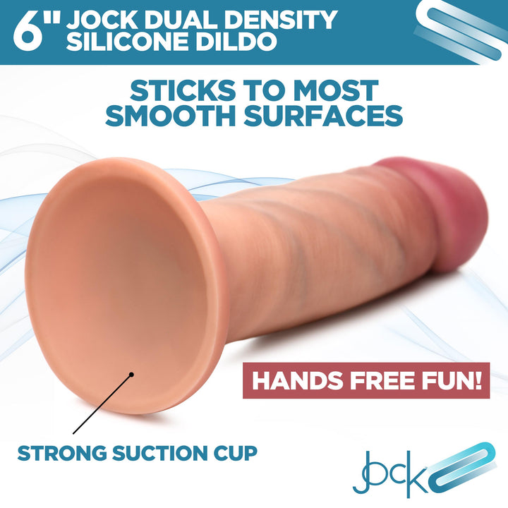 Jock Ultra Realistic Dual Density Silicone Dildo 6 Inch