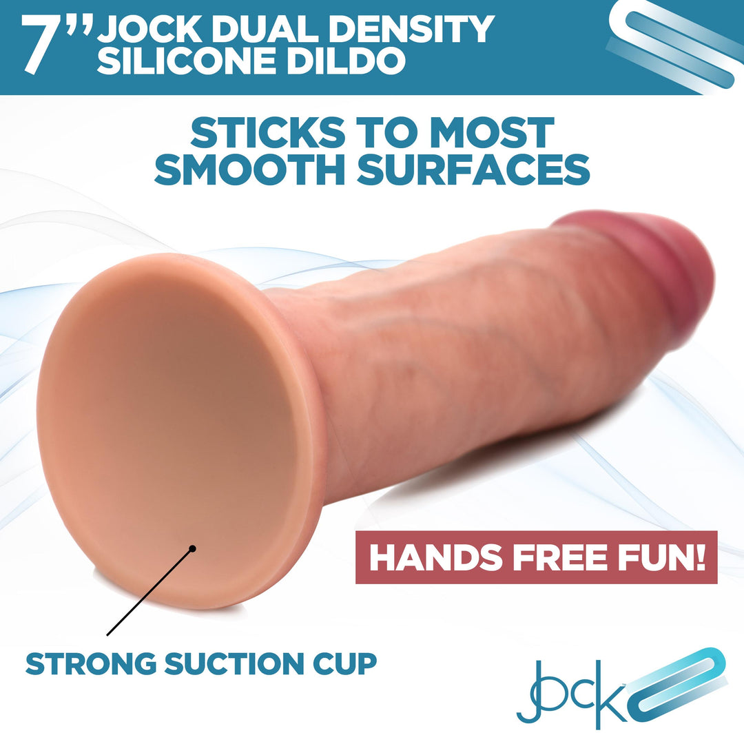 Jock Ultra Realistic Dual Density Silicone Dildo 7 Inch