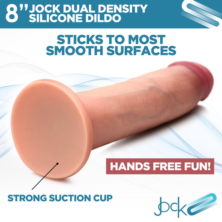 Jock Ultra Realistic Dual Density Silicone Dildo 8 Inch