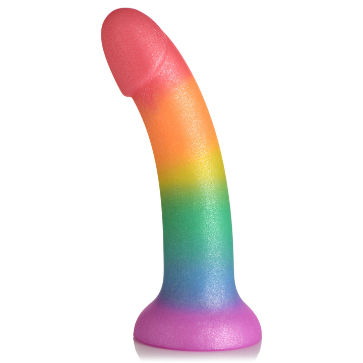 Phallic Rainbow Silicone Dildo with Suction Cup