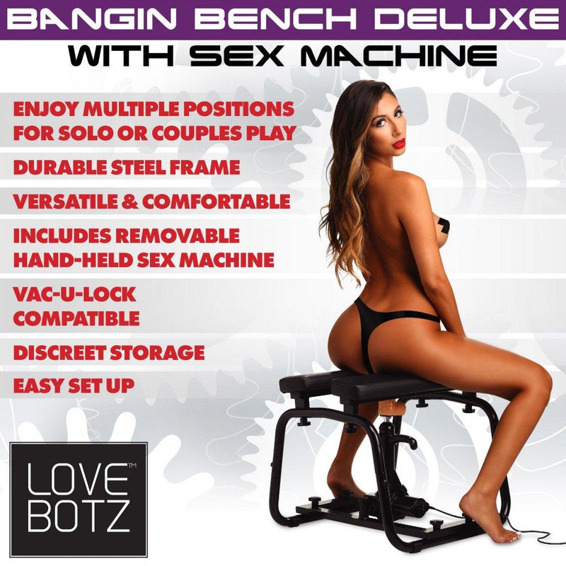 Deluxe Bangin Bench with Sex Machine - The Dildo Hub