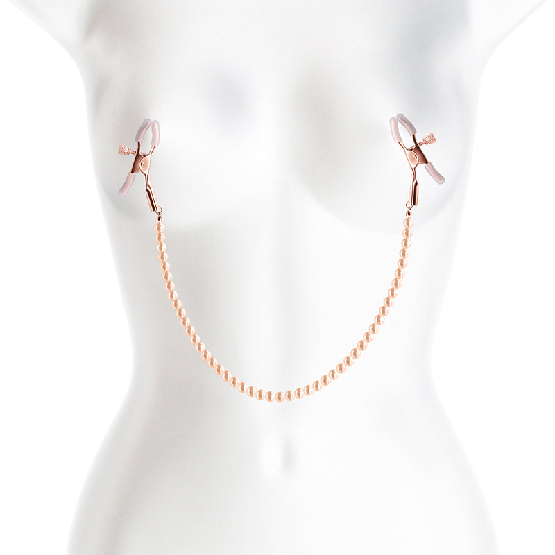 Bound Nipple Clamps DC1 Adjustable Clamps in Rose Gold