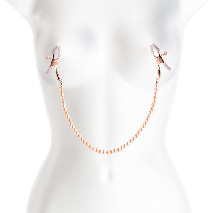Bound Nipple Clamps DC1 Adjustable Clamps in Rose Gold