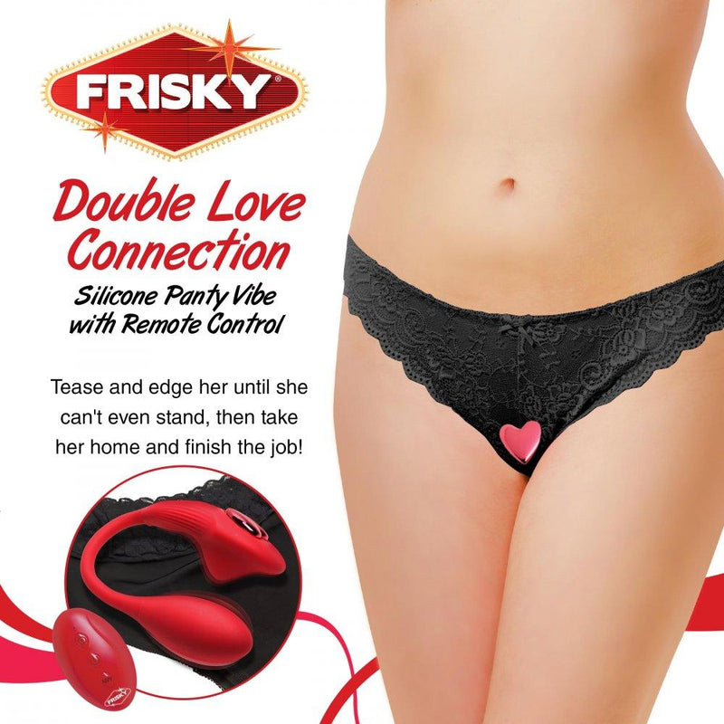 Double Love Connection Silicone Panty Vibe with Remote Control - The Dildo Hub