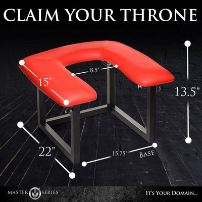 👑 Face Rider Queening Chair - Sex Position Aid - Dungeon Furniture - The Dildo Hub