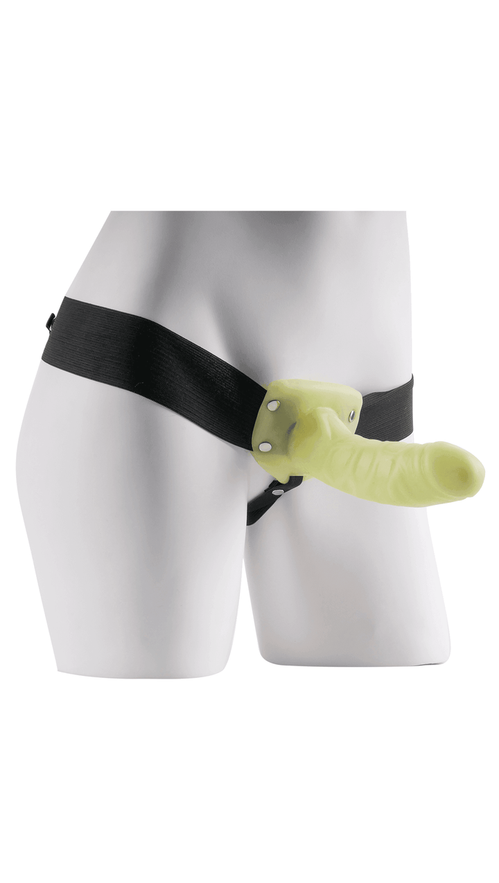 Fetish Fantasy Series for Him or Her Hollow Strap-on in Glow in the Dark