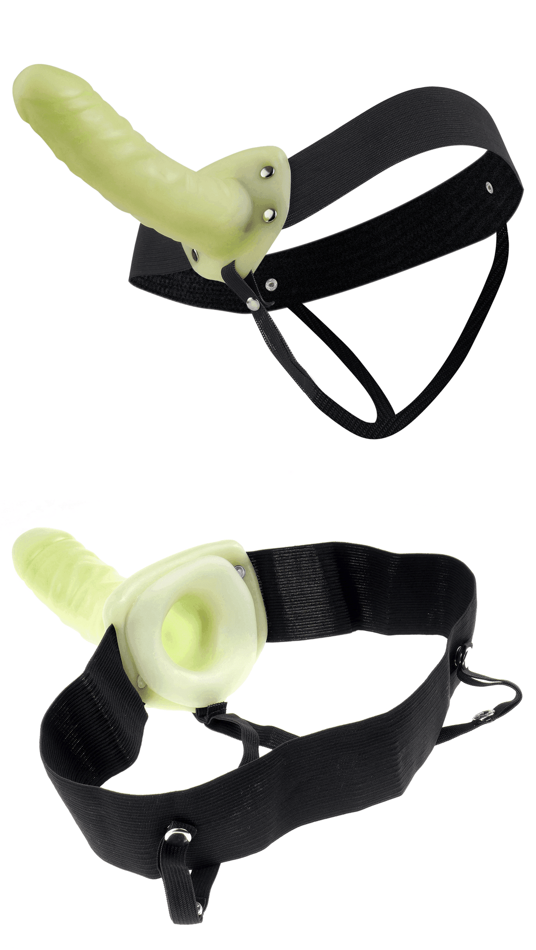 Fetish Fantasy Series for Him or Her Hollow Strap-on in Glow in the Dark