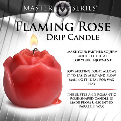 Flaming Rose Drip Candle - The Dildo Hub