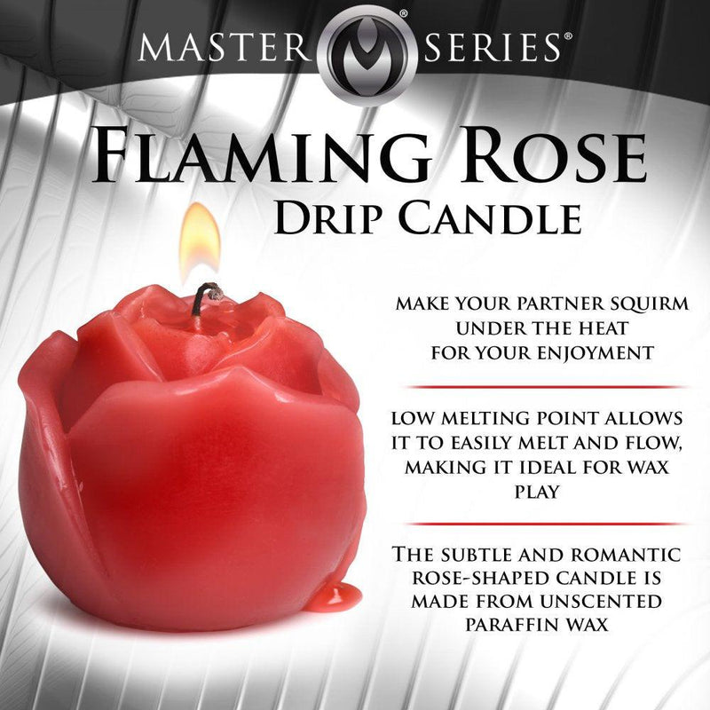 Flaming Rose Drip Candle - The Dildo Hub