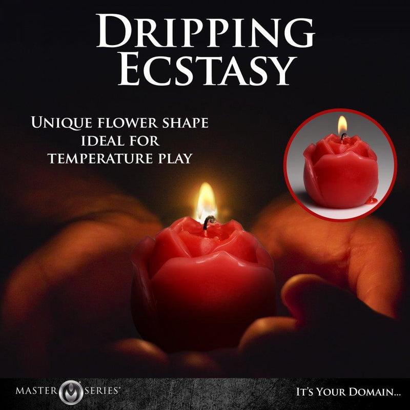 Flaming Rose Drip Candle - The Dildo Hub