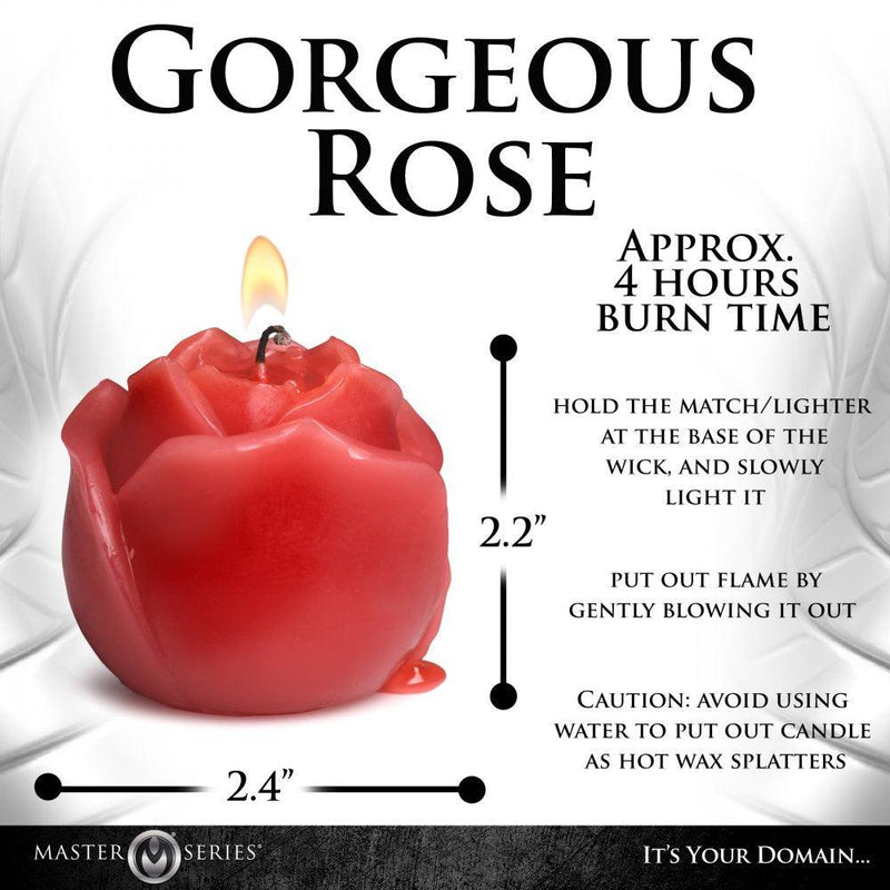 Flaming Rose Drip Candle - The Dildo Hub