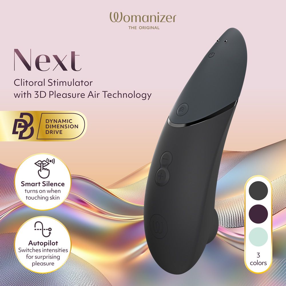 Womanizer Next 3D Pleasure Air Clitoral Stimulator in Black