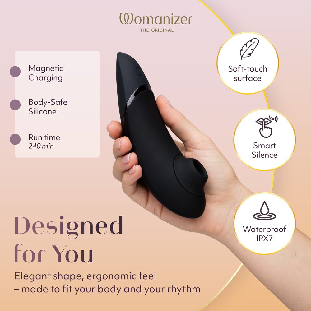 Womanizer Next 3D Pleasure Air Clitoral Stimulator in Black