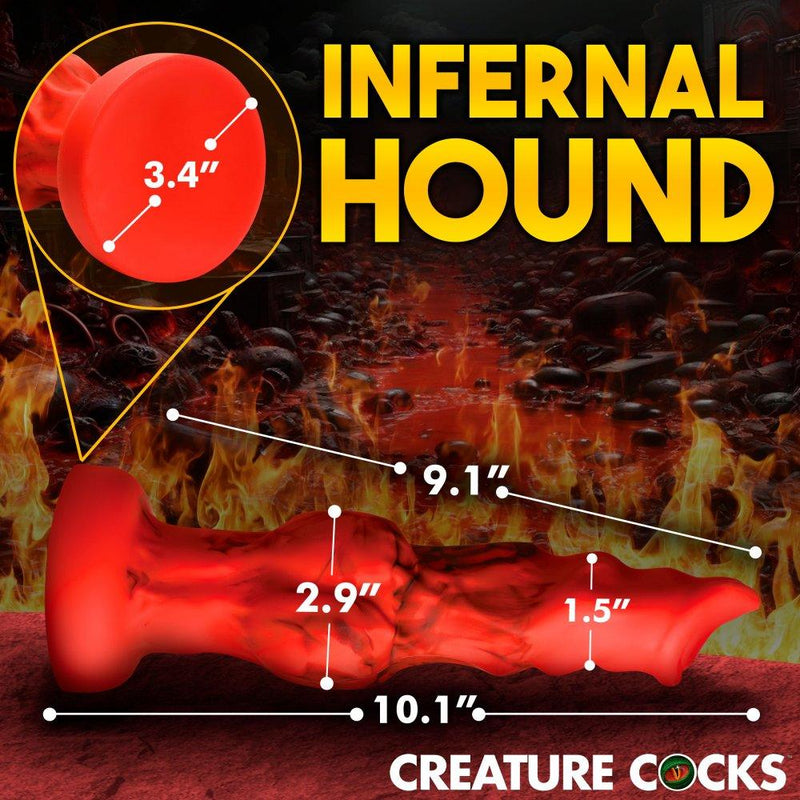 🔥 Hellfire Hound - 3 SIZES | Dog Dildo - Knot Dildo - Wolf Dildo - The Dildo Hub