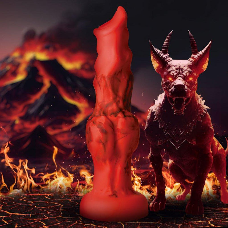 🔥 Hellfire Hound - 3 SIZES | Dog Dildo - Knot Dildo - Wolf Dildo - The Dildo Hub