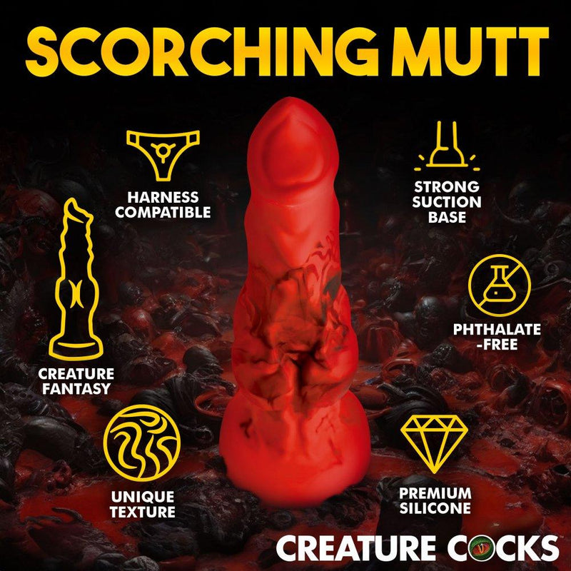 🔥 Hellfire Hound - 3 SIZES | Dog Dildo - Knot Dildo - Wolf Dildo - The Dildo Hub