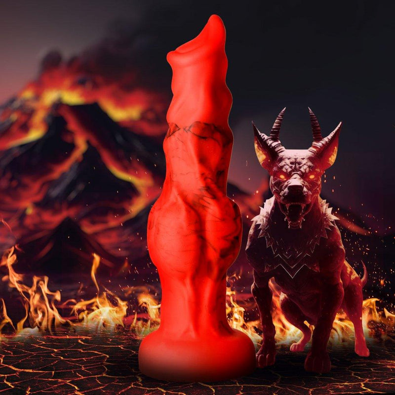 🔥 Hellfire Hound - 3 SIZES | Dog Dildo - Knot Dildo - Wolf Dildo - The Dildo Hub