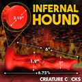 🔥 Hellfire Hound Dog Knot Dildo in 3 SIZES w/ Suction Cup