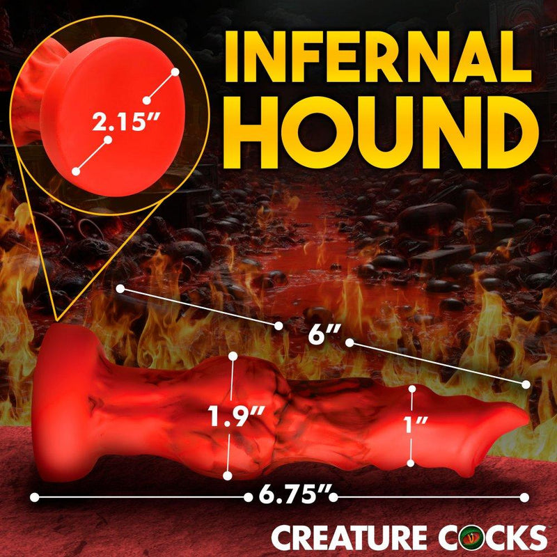 🔥 Hellfire Hound - 3 SIZES | Dog Dildo - Knot Dildo - Wolf Dildo - The Dildo Hub