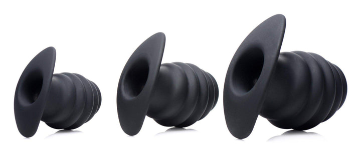 Hive Ass Tunnel Silicone Ribbed Hollow Anal Plug Large