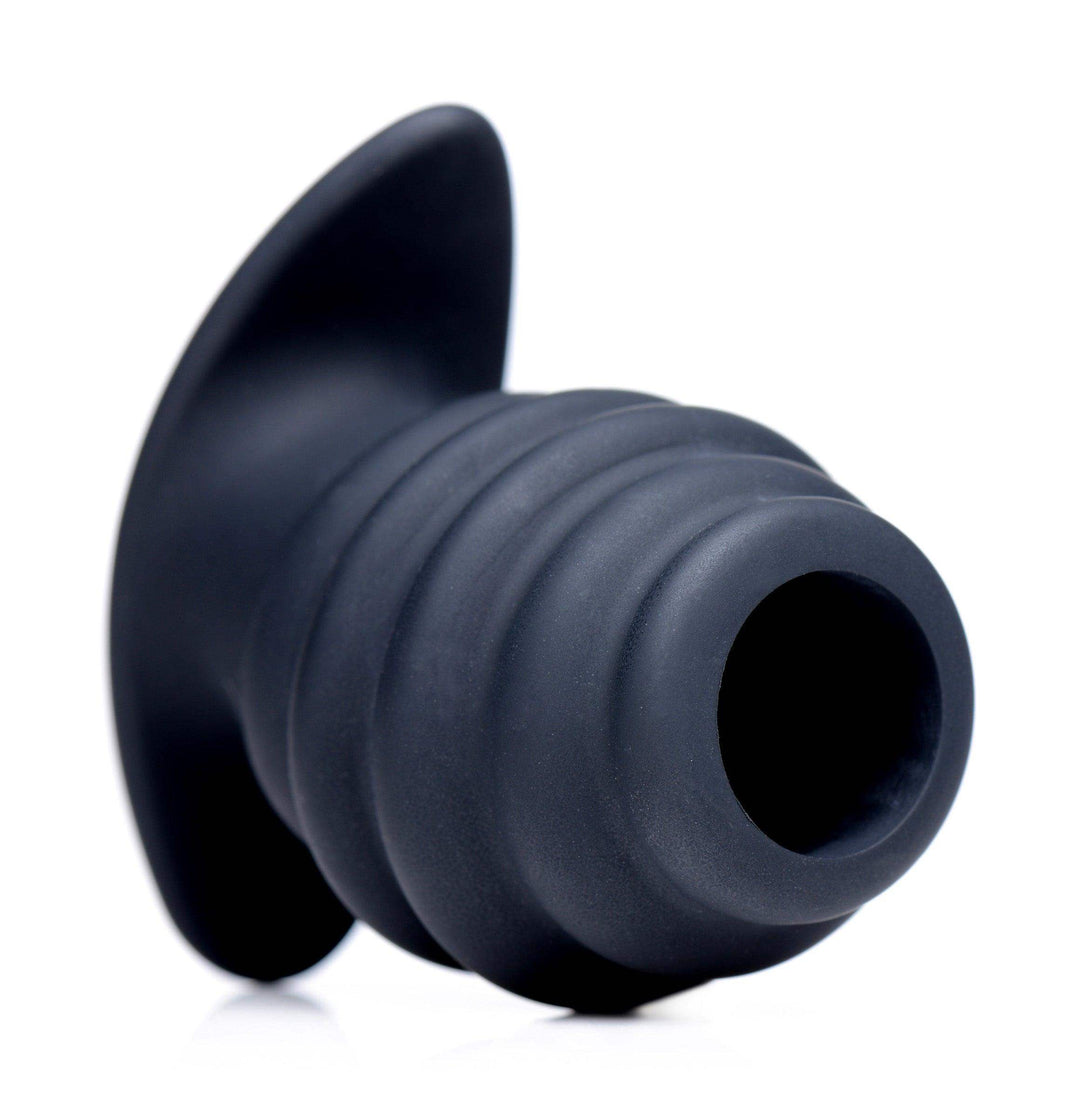 Hive Ass Tunnel Silicone Ribbed Hollow Anal Plug Small