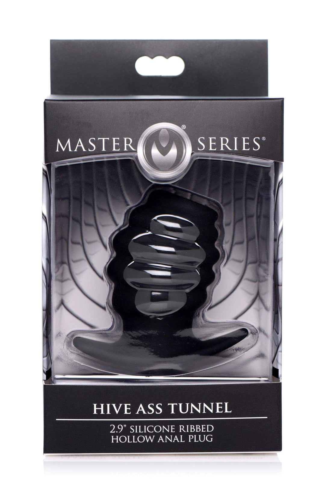 Hive Ass Tunnel Silicone Ribbed Hollow Anal Plug Small