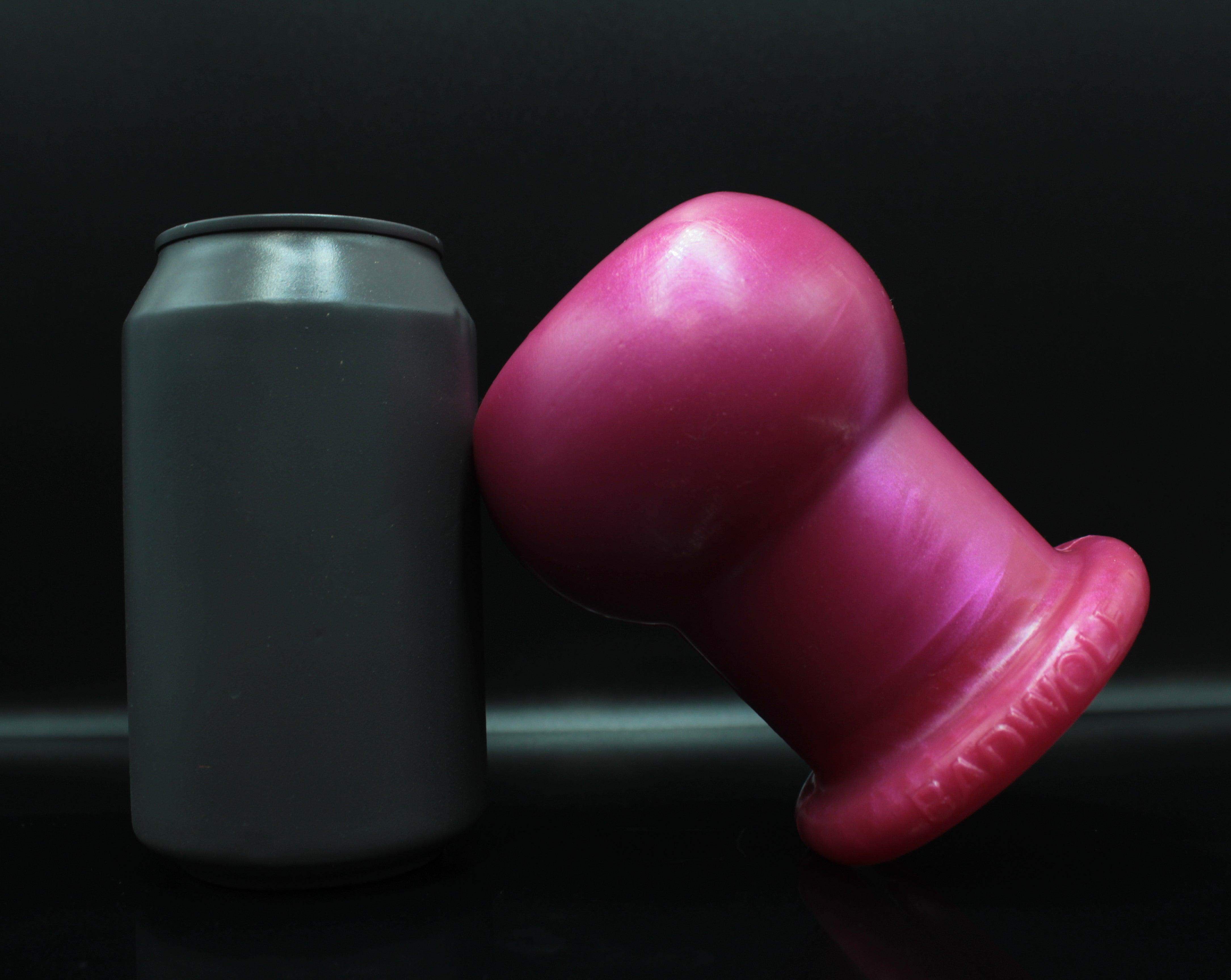 shock anal plug Plug Anal Pênis Longo sem Vibro 14x2,5cm Prazer e Cia