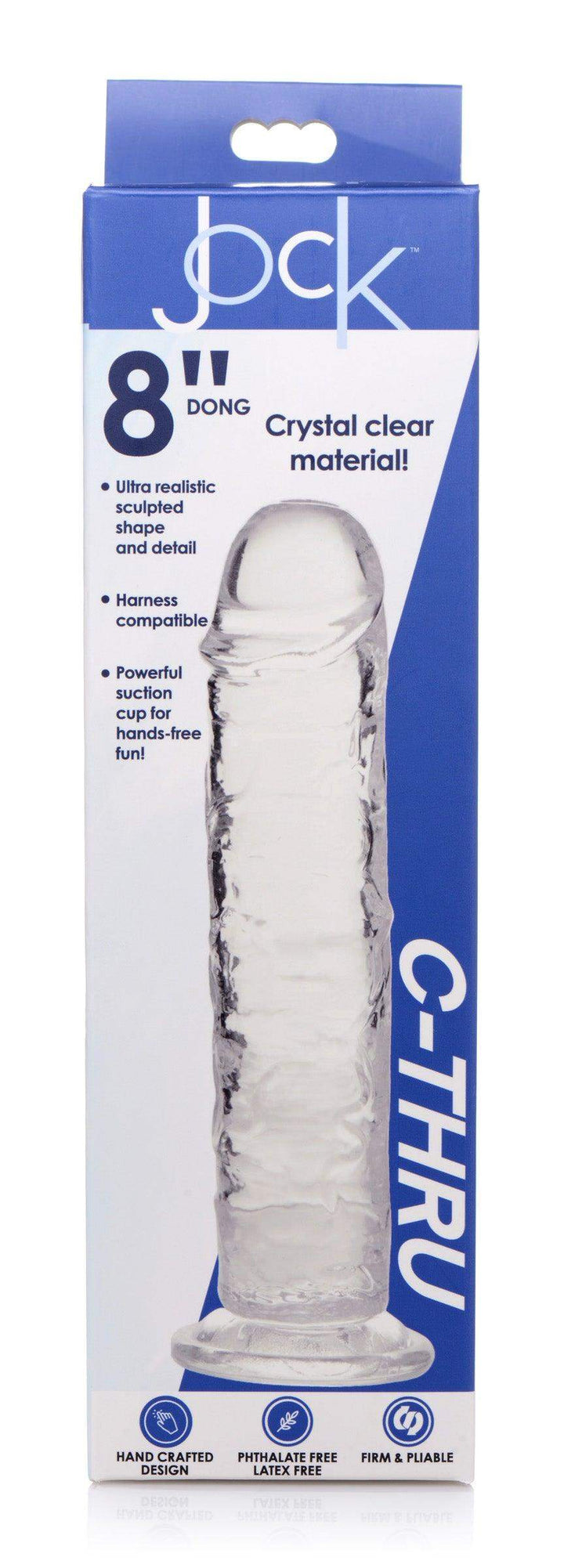 Jock C-Thru Realistic Dildo 8 Inch