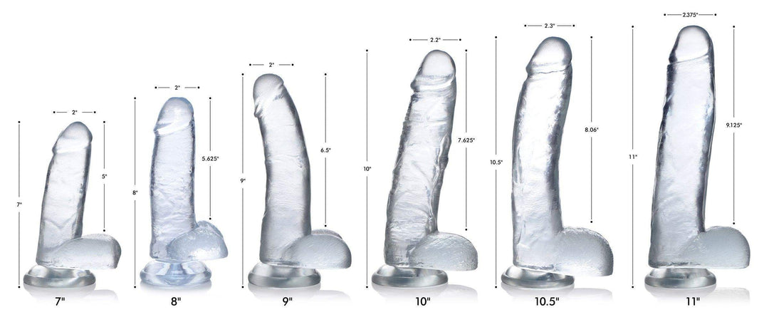 Jock C-Thru Realistic Dildo 9 Inch