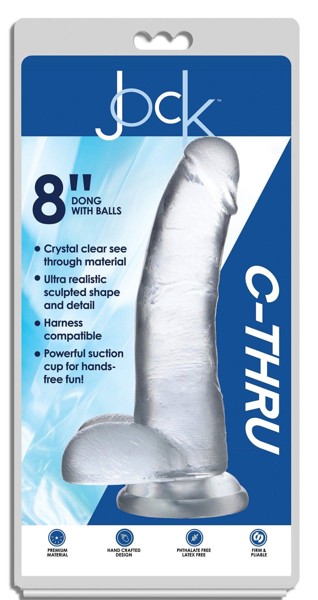 Jock C-Thru Realistic Dildo 9 Inch