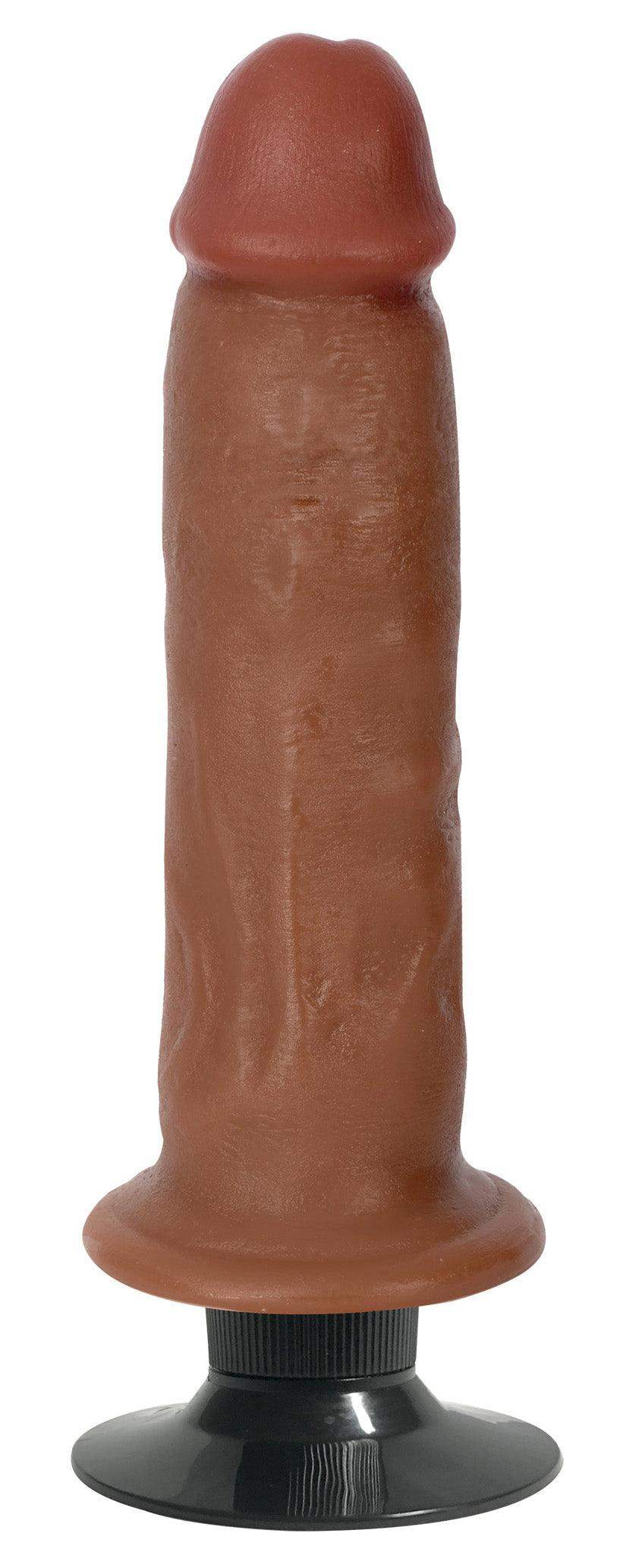 Jock Bareskin Vibrating Dildo in Dark 7 Inch