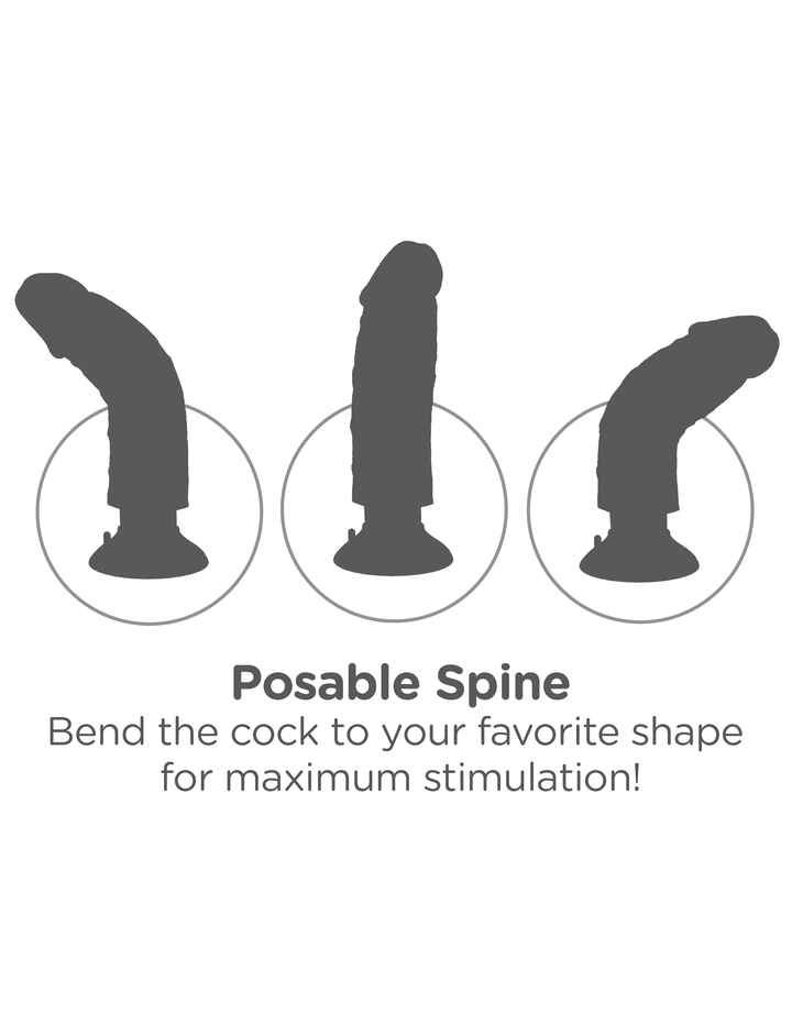 King Cock Vibrating Cock With Balls in Light 10 Inch