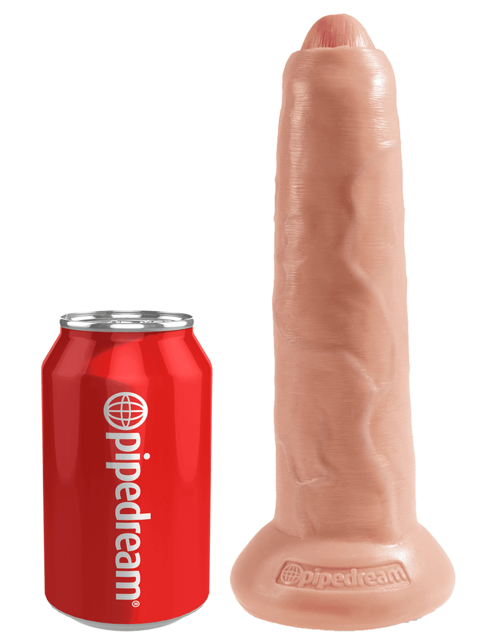 King Cock Uncut in Light 9 Inch
