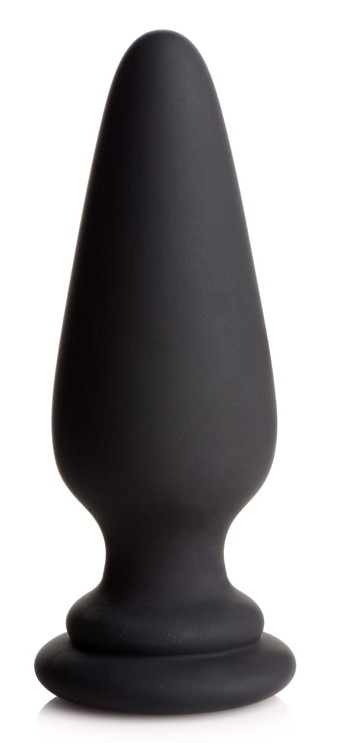 Anal Plug with Interchangeable Fox Tail in Black and White Large