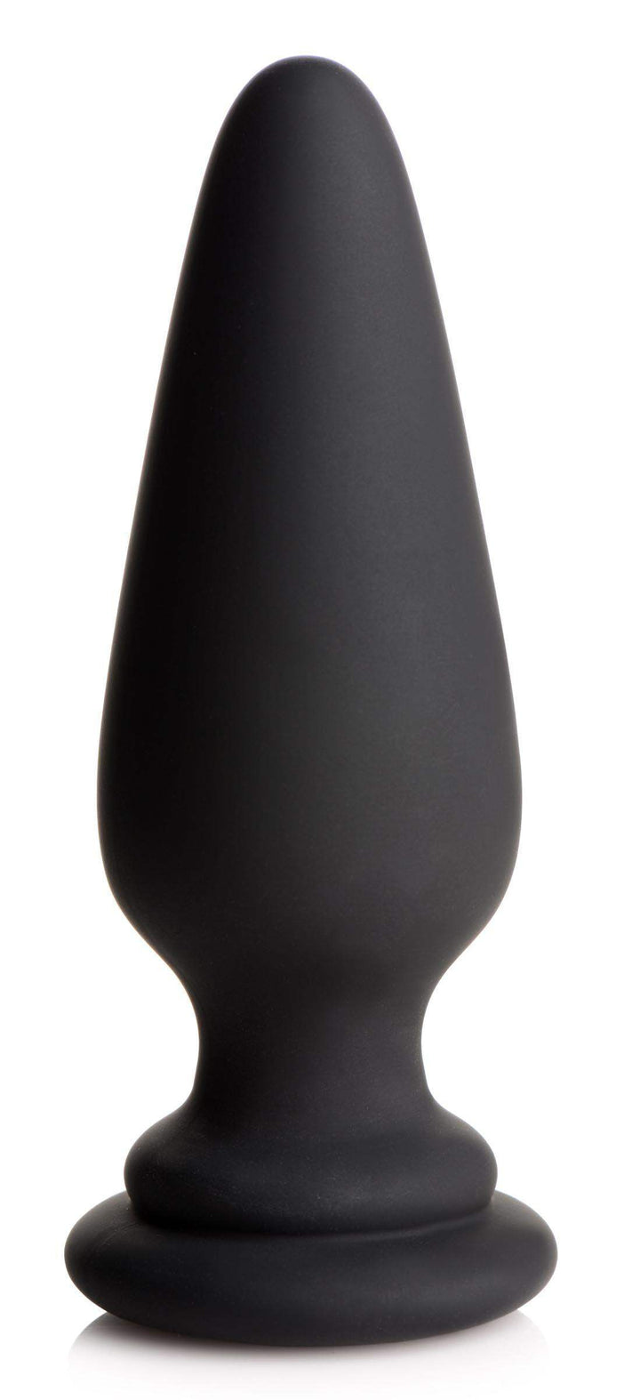 Anal Plug with Interchangeable Fox Tail in Black and White Large