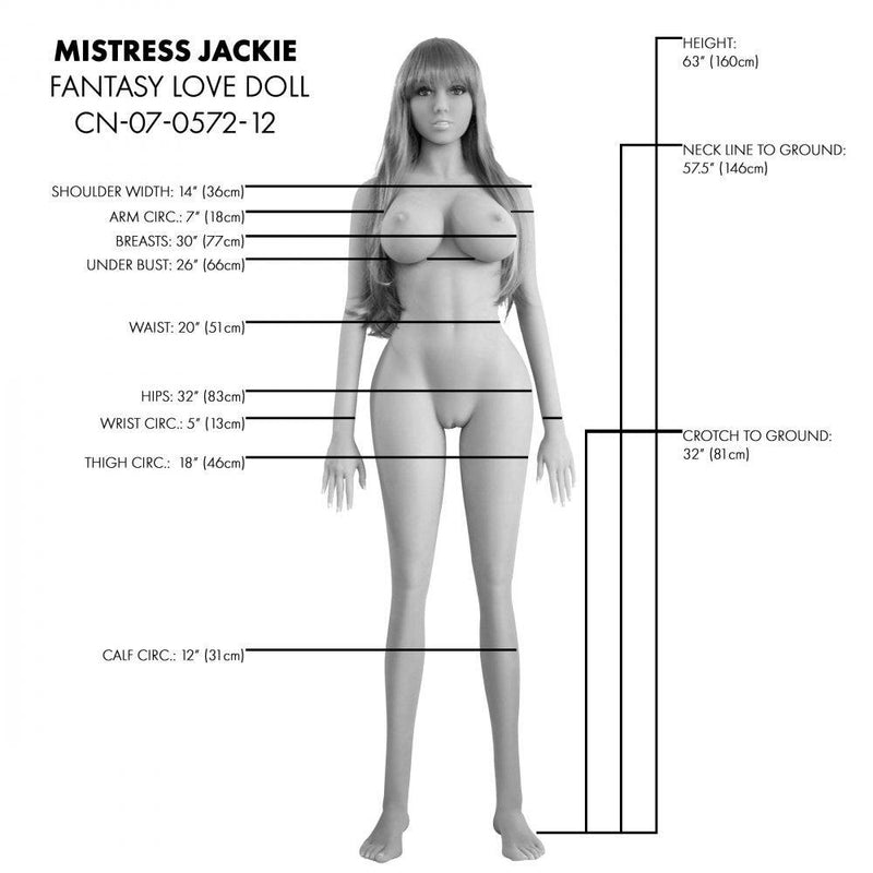 Mistress Jackie Life Size Sex Doll | Realistic Love Doll - The Dildo Hub