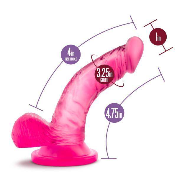 Naturally Yours Mini Cock in Pink 4 Inch