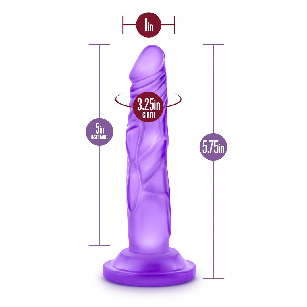 Naturally Yours Mini Cock in Purple 5 Inch