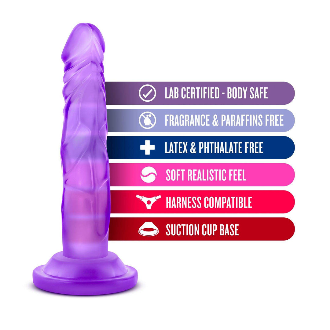 Naturally Yours Mini Cock in Purple 5 Inch