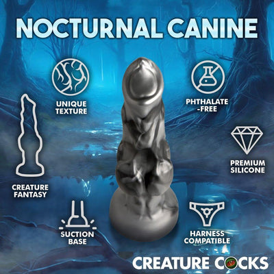 🔥 Night Prowler - 3 SIZES | Dog Dildo - Wolf Dildo - Knot Dildo - The Dildo Hub