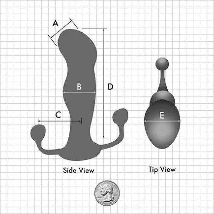 Progasm Prostate Massager in Red Ice