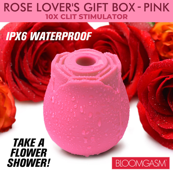 Rose Lovers Gift Box 10X Clit Suction Rose, Pink