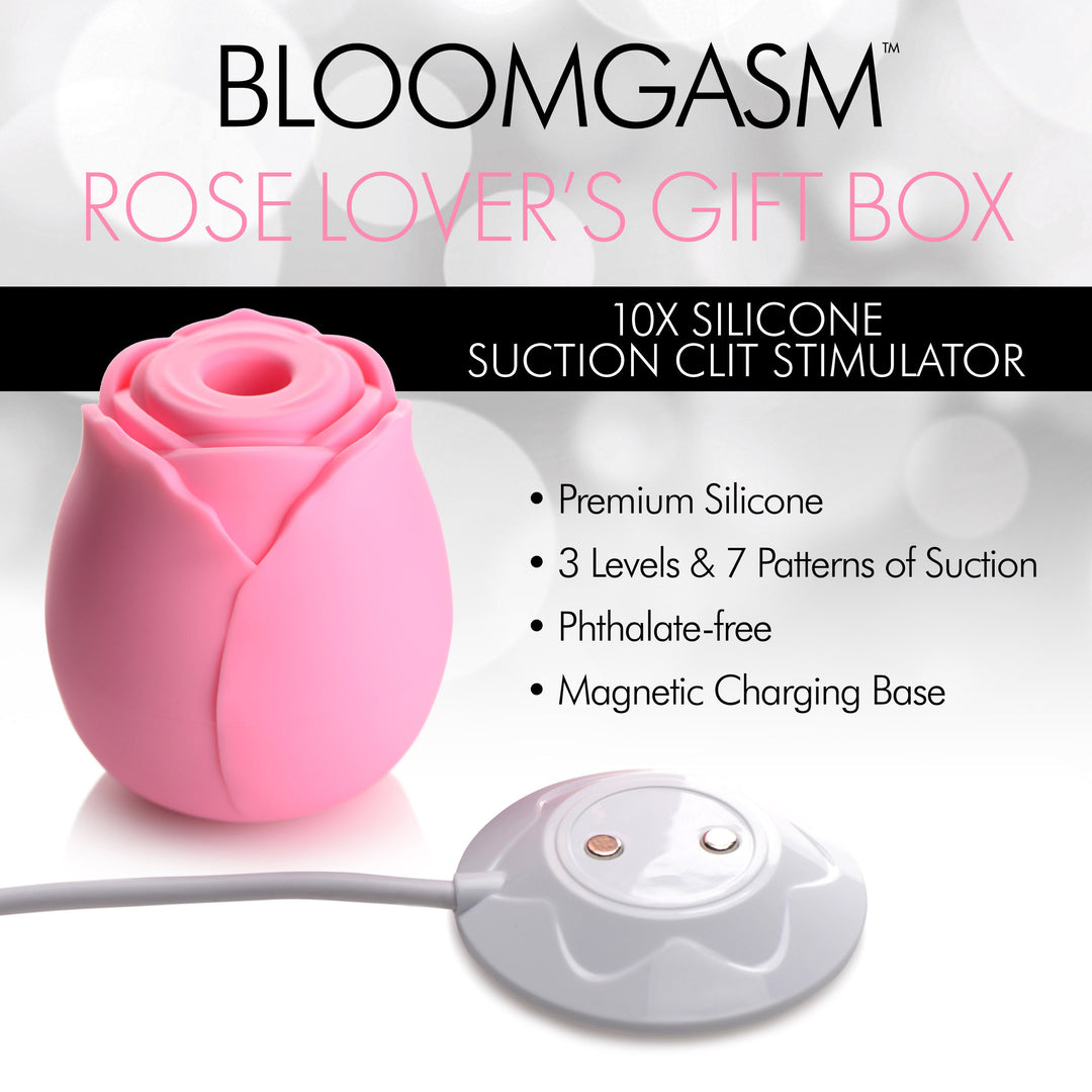 Rose Lovers Gift Box 10X Clit Suction Rose, Pink