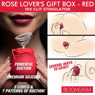 The Rose Lover's Gift Box 10X Clit Suction Rose - Valentine's Gift - Red | Pink | Swirl