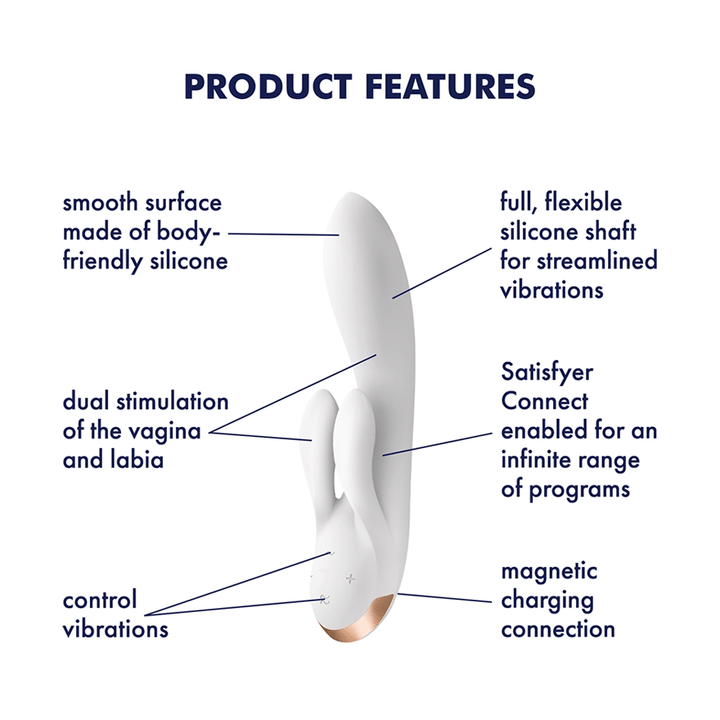 Satisfyer Double Flex Connect App Triple-Motor Rabbit Vibrator