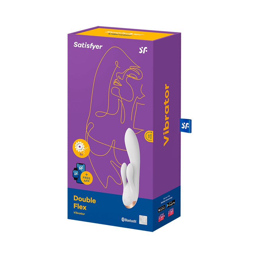 Satisfyer Double Flex Connect App Triple-Motor Rabbit Vibrator