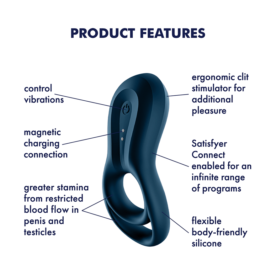Satisfyer Epic Duo Connect App Vibrating Cock and Ball Ring