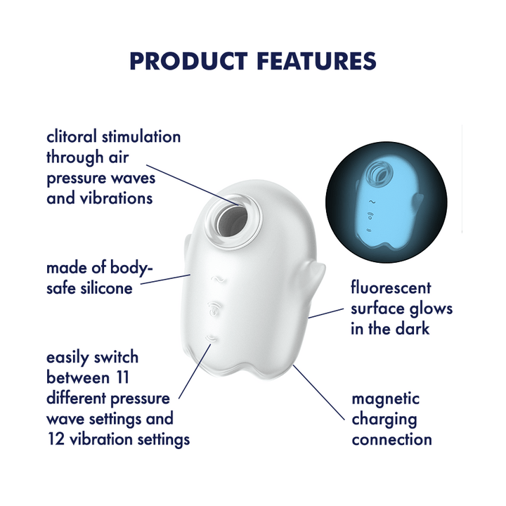 Satisfyer Glowing Ghost Glow-in-the-Dark Air Pulse Vibrator